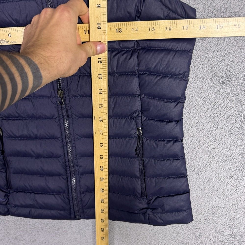 North Face Vest Womens S Gillet 700 Down Puffer Quilted Full Zip Hike Navy - Picture 8 of 14